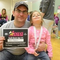 Daddy and Greta with her medal
